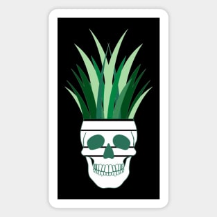 Skull and Plant Magnet